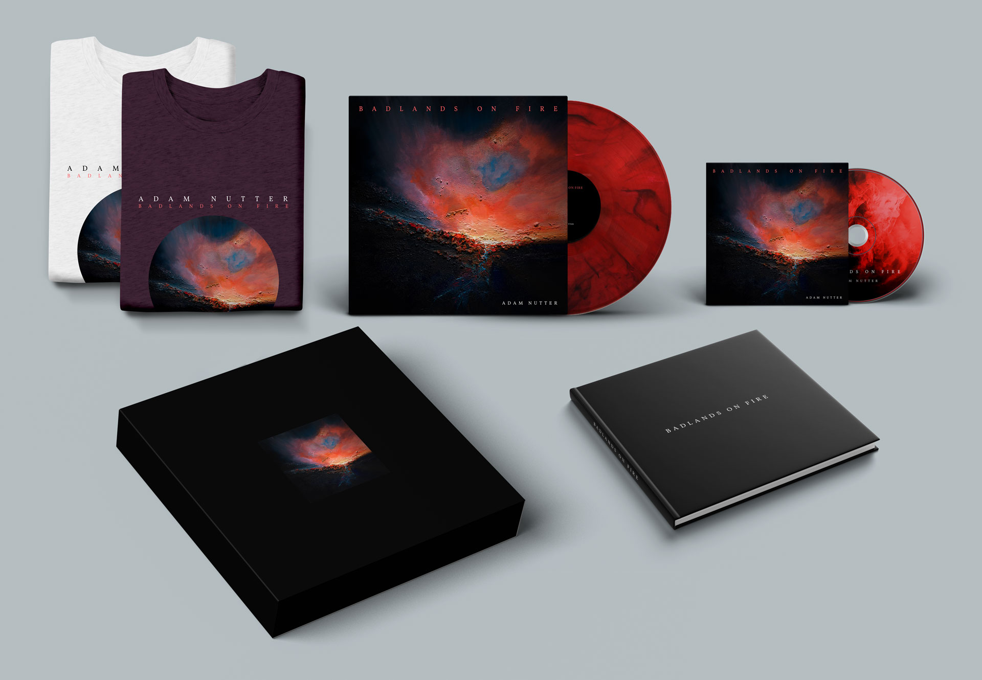 Adam Nutter — Badlands on Fire boxset, vinyl, CD and merchandise