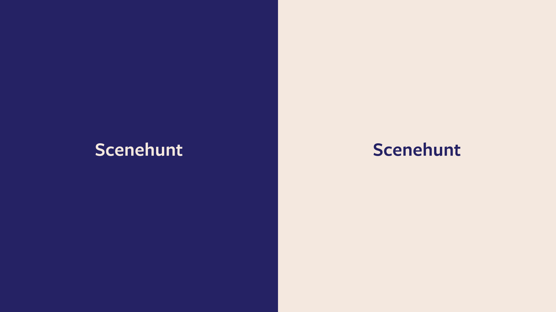 Scenehunt — logotype wordmark