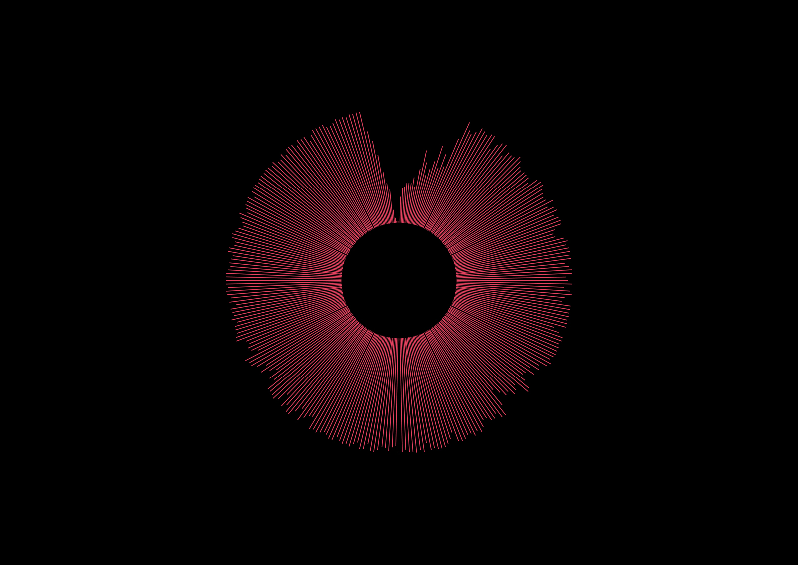 The Music — Welcome to the North tour t-shirt, black garment with circular waveform logo